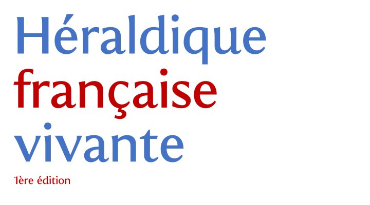 Héraldique française vivante, Tela Heraldica